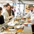 Food vendor at Marché Monge